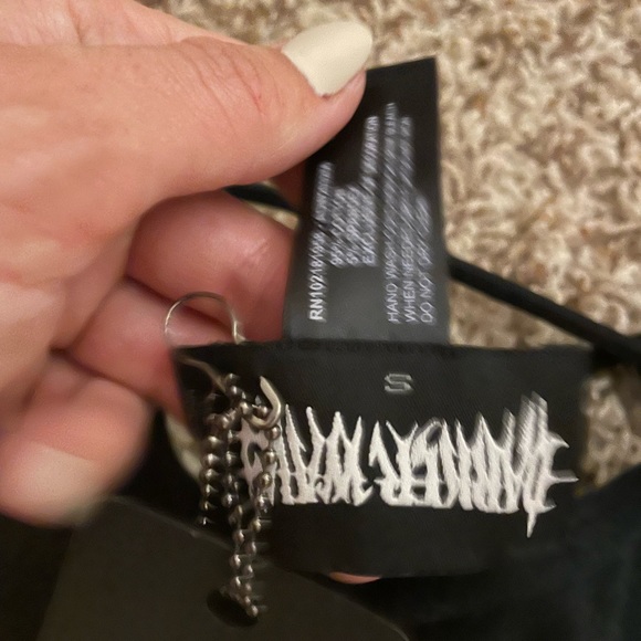 SOLD ON DEPOP Darker Wave Dolls Kill black crop top - Picture 4 of 4